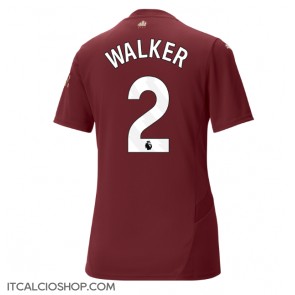 Manchester City Kyle Walker #2 Terza Maglia Femmina 2024-25 Manica Corta